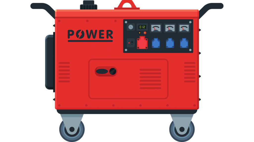 red generator graphic