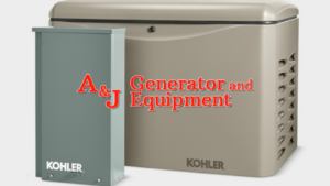 Kohler Whole Home Generator and A&J Logo